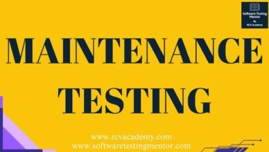 Maintenance Testing