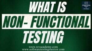 What is Non Functional Testing