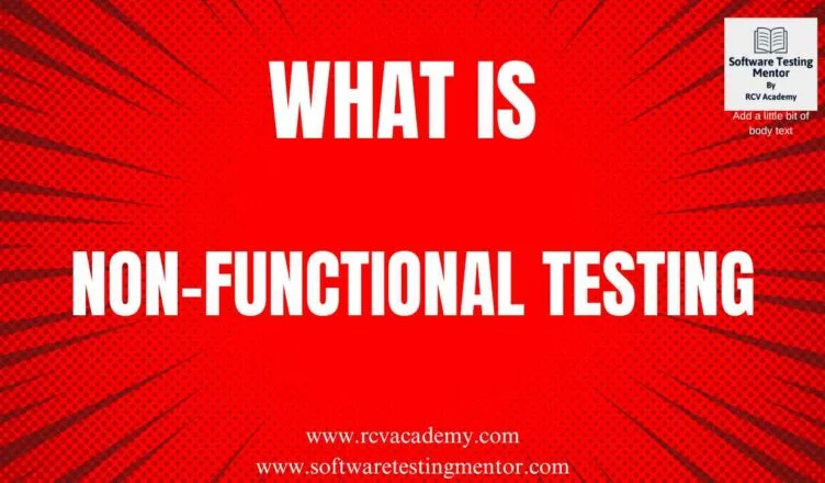 What is Non Functional Testing