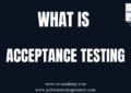 What is Acceptance Testing