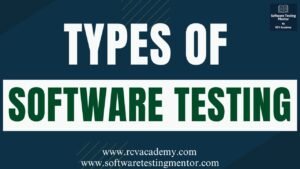 Types of Software Testing