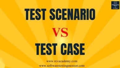 Test Scenario Vs Test Case